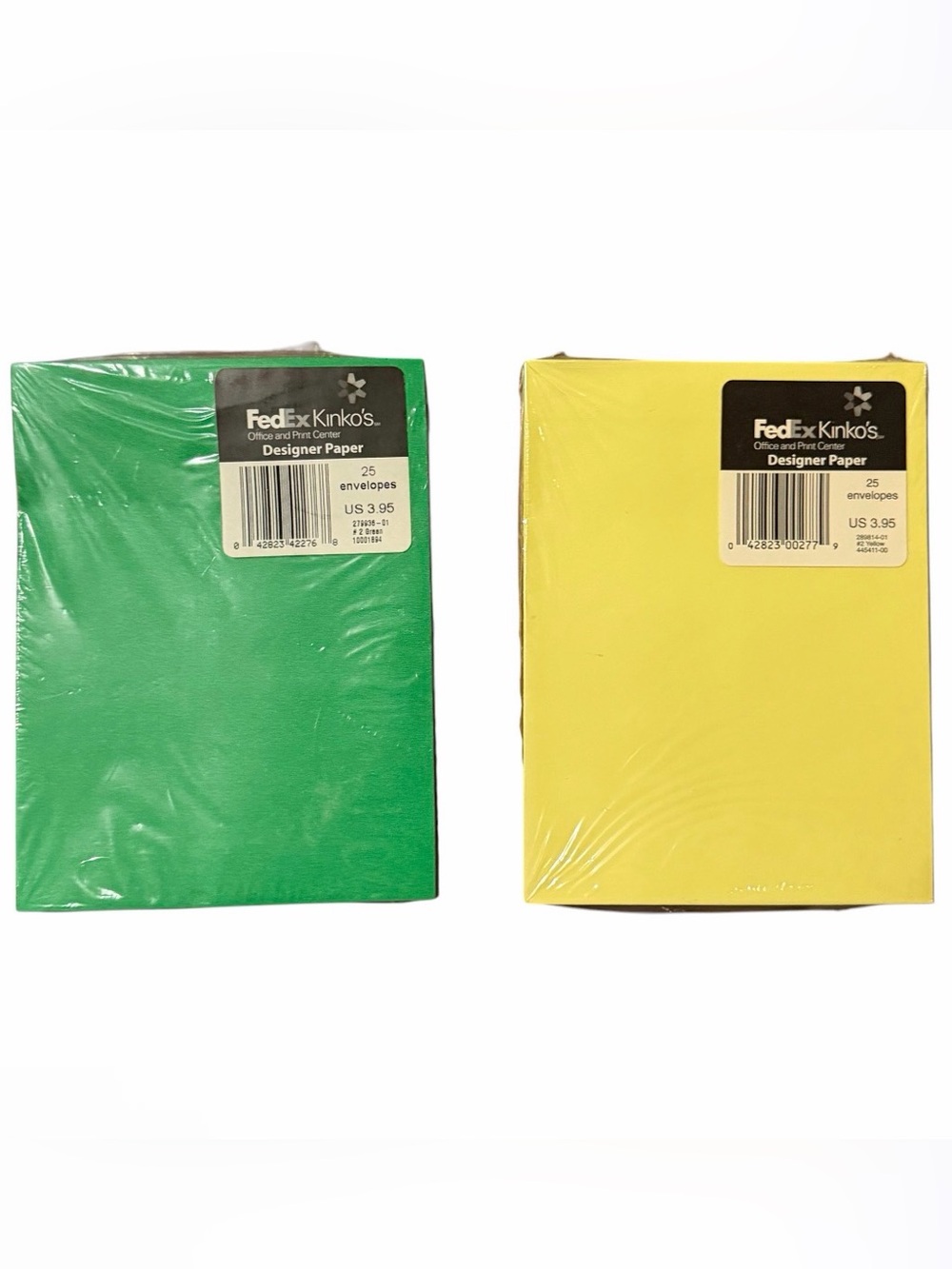 Vintage FedEx Kinko's Designer Paper Envelopes Bundle of Two